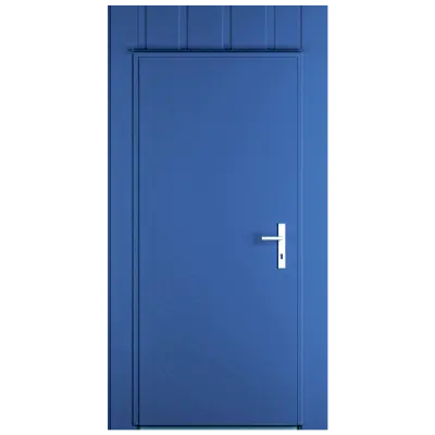 Панель дверная ЛЕВ, 875x2000, 5010, откр.  во внутрь, 2,54м