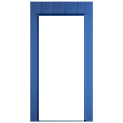 Панель с дверным проемом и коробкой, 2,35м