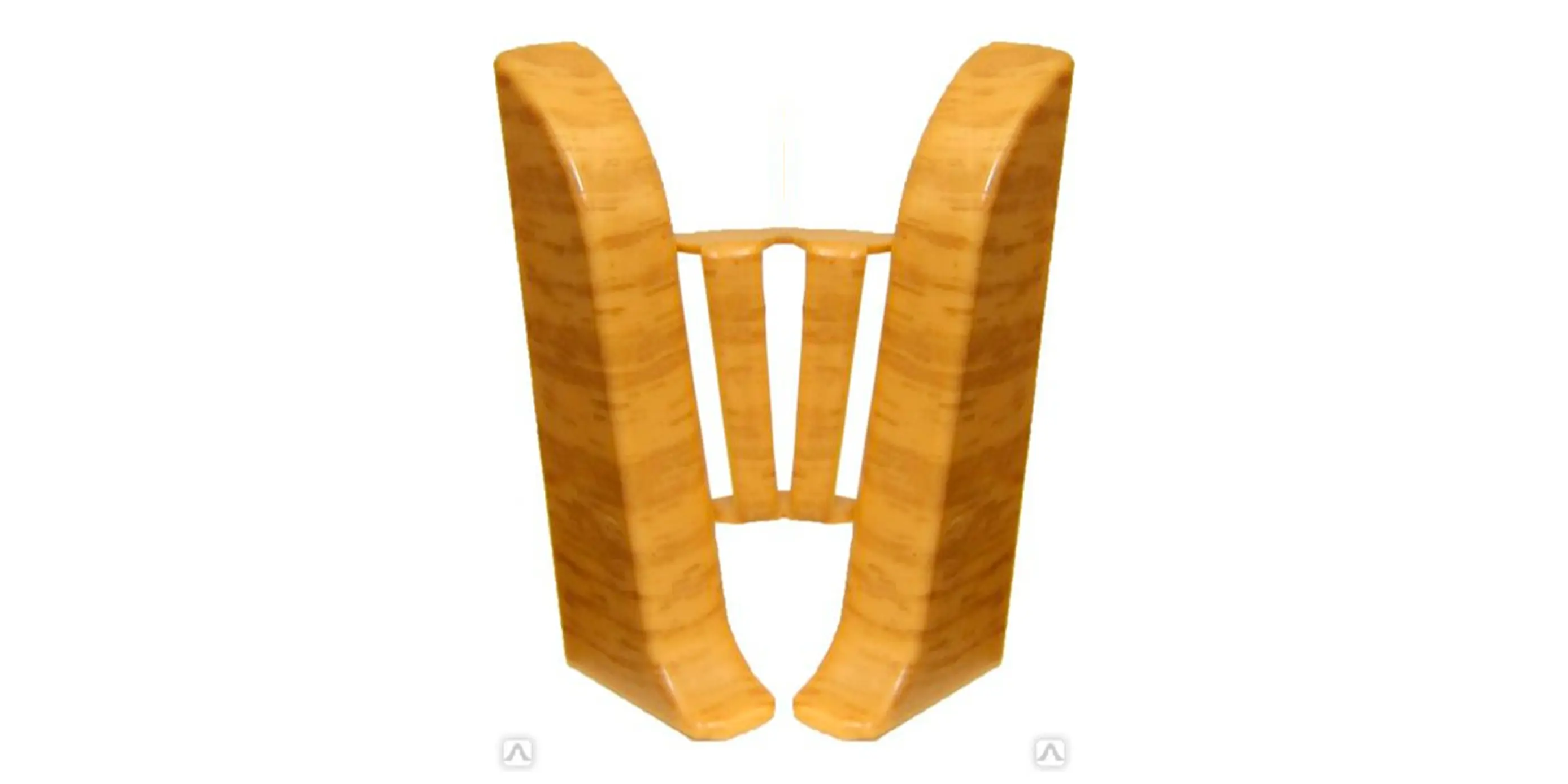 Заглушка для плинтуса, Комплект лев+прав. Бежевая