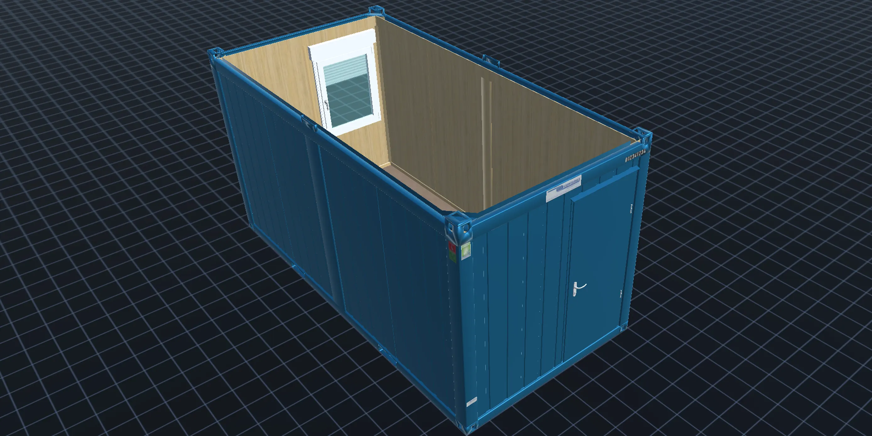 Блок-контейнер 16 футовый RAL 5010