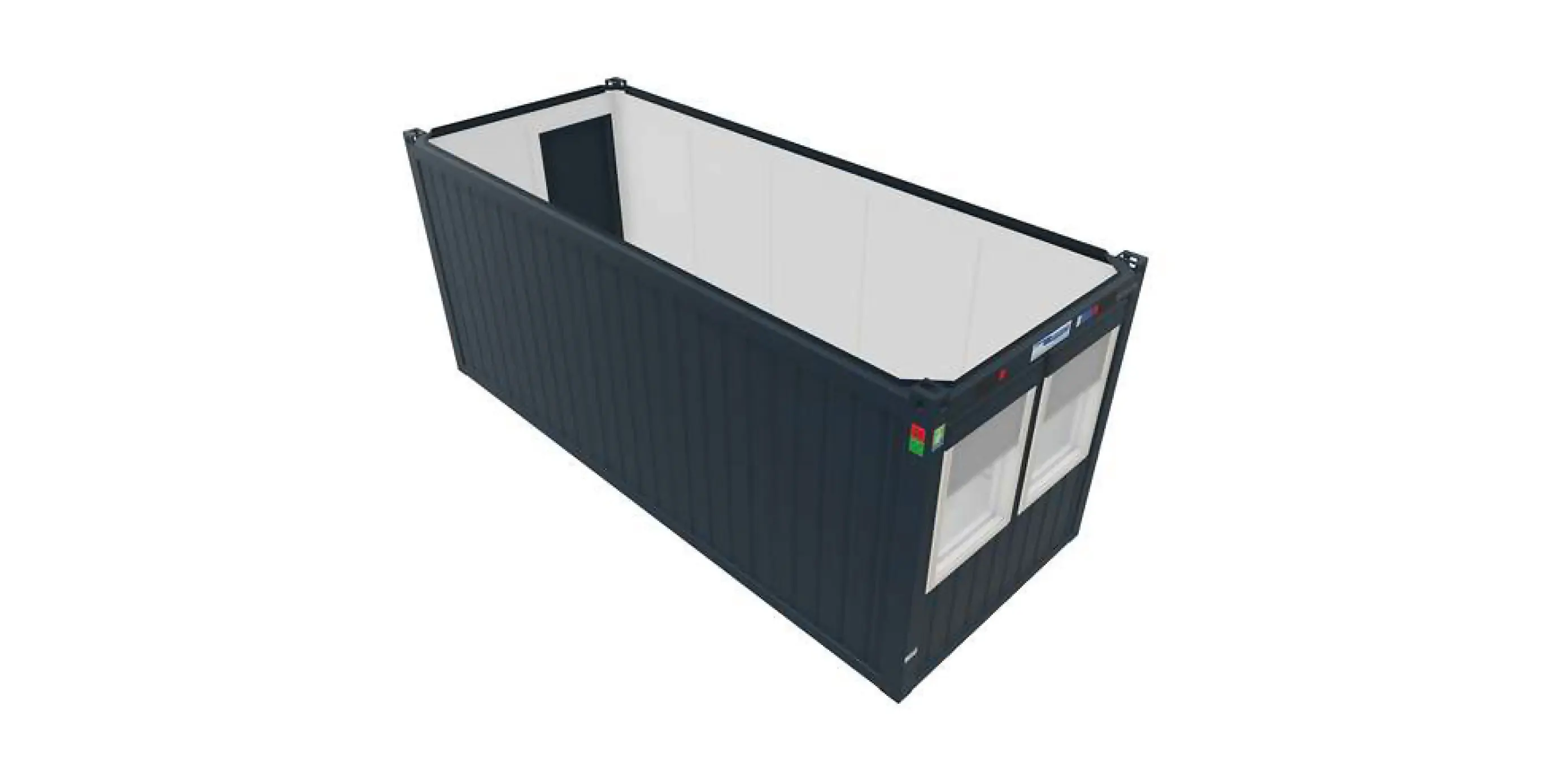 Блок-контейнер 20 футовый RAL 5008